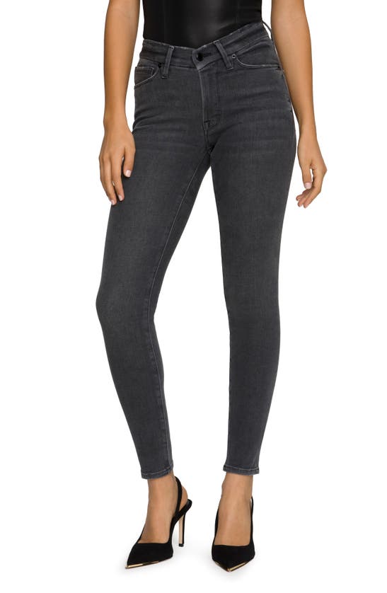Good American Good Legs Low Rise Skinny Jeans In Black204
