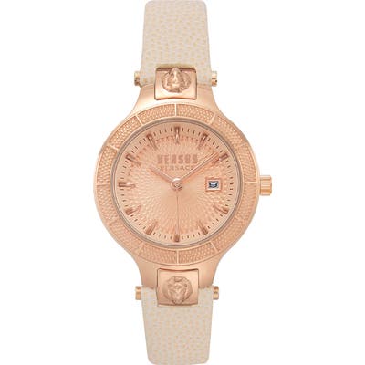 Versus Versace Claremont Leather Strap Watch, 32Mm