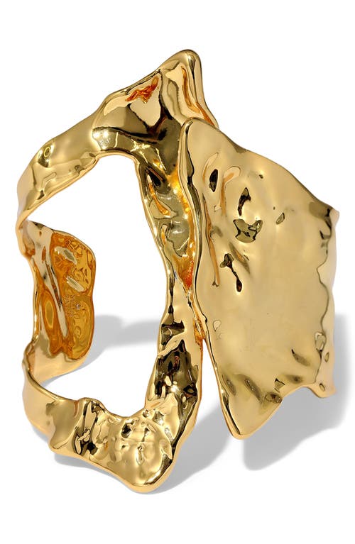 Shop Alexis Bittar Brut Cutout Angular Cuff Bracelet In No Stones