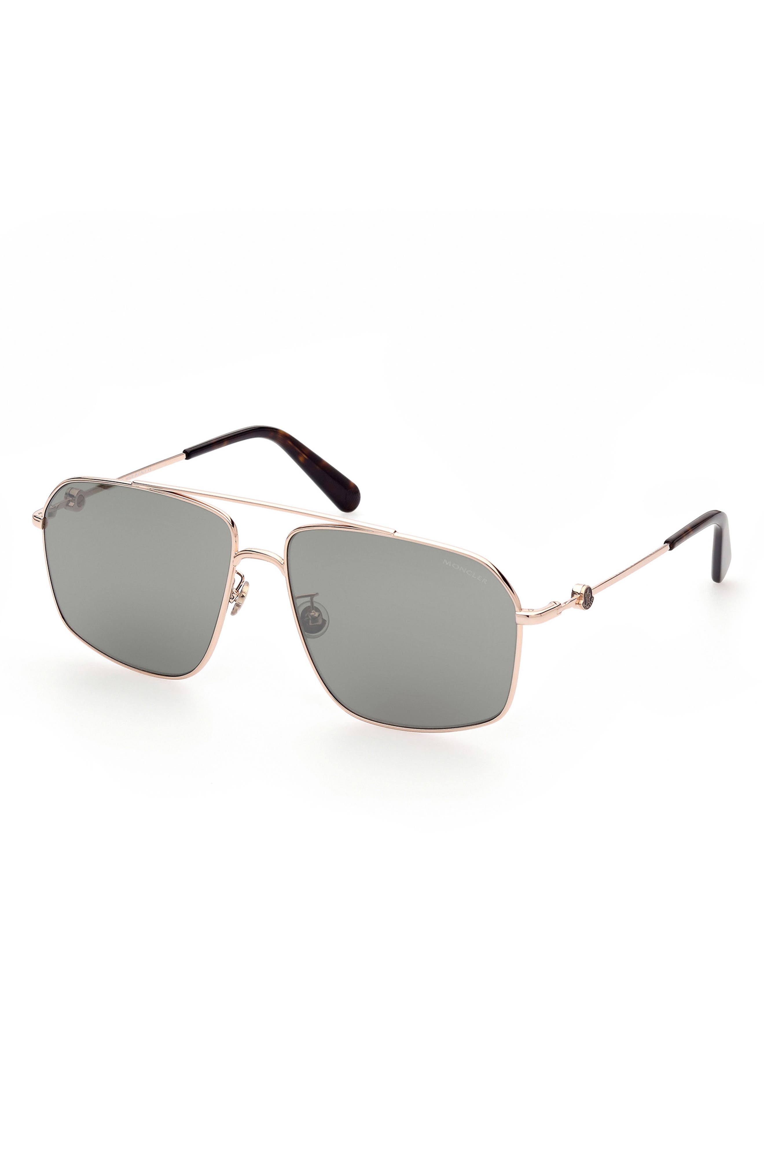 moncler 62mm aviator sunglasses