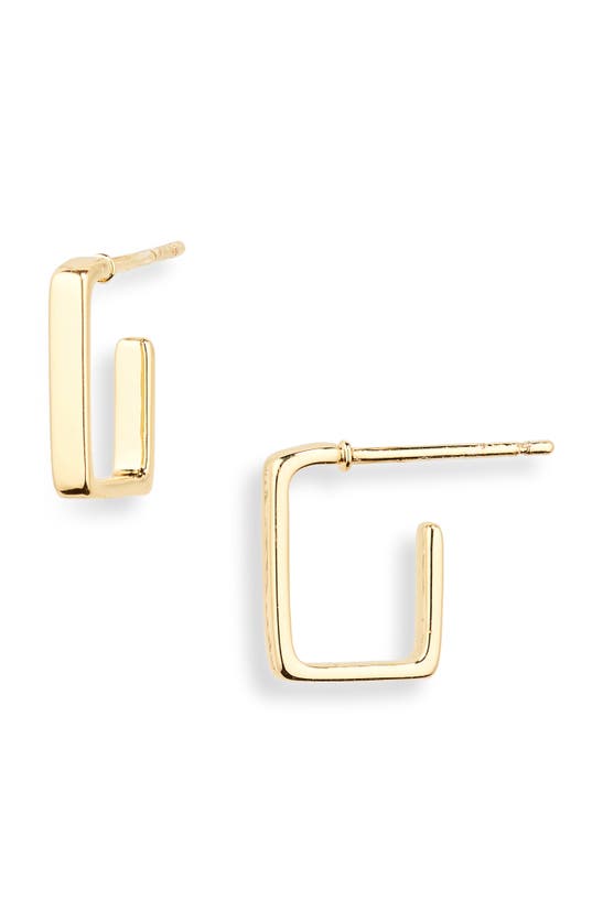 Shop Nordstrom Rack Demi Fine Square Hoop Earrings In Gold