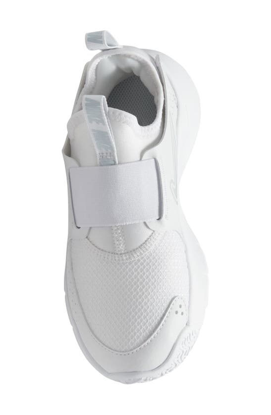 Nike Flex Runner 3 Slip-on Shoe In White/ Pure Platinum/ White