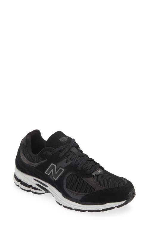 Shop New Balance 2002r Sneaker In Black/gunmetal/white