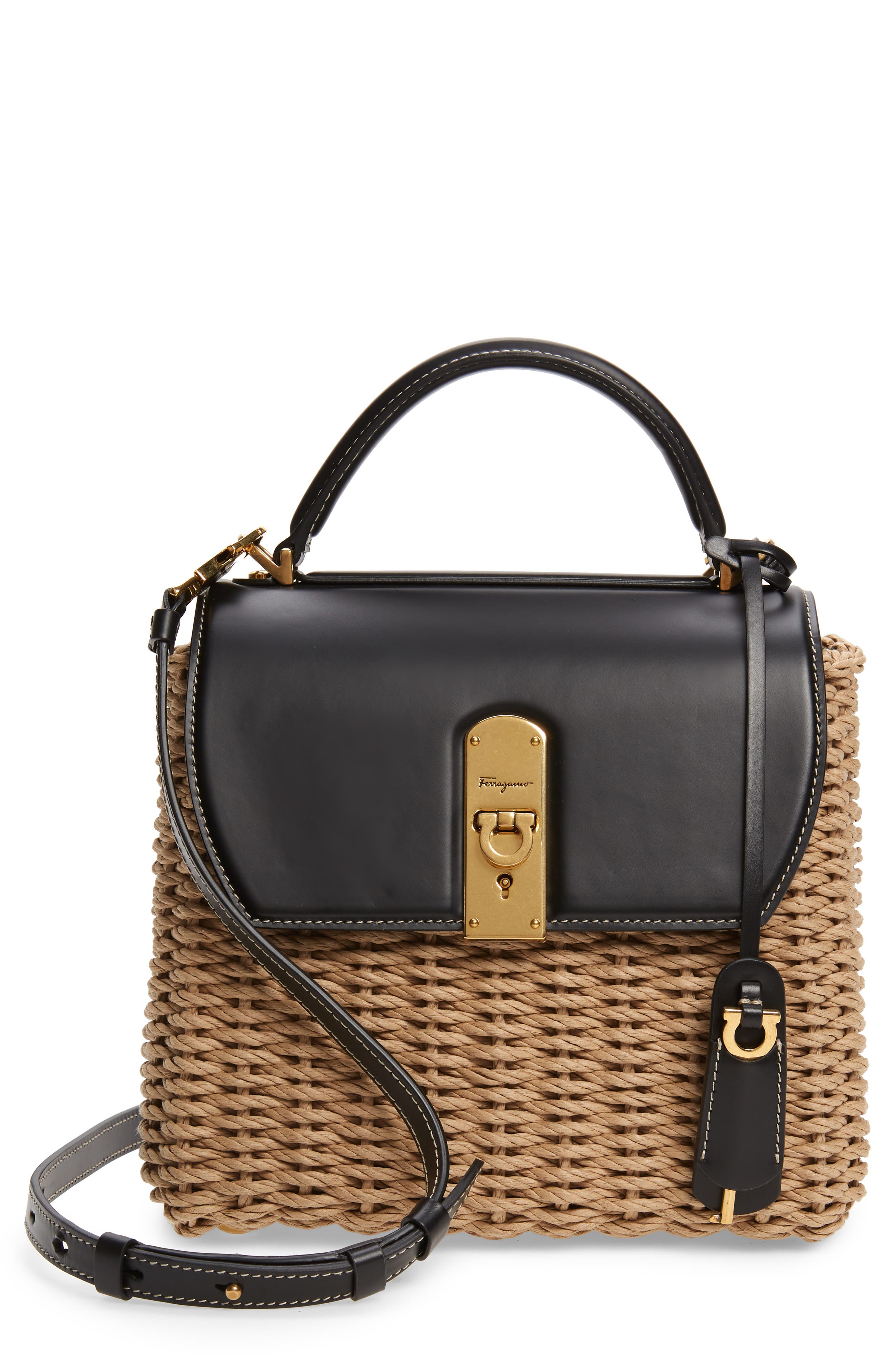 ferragamo woven bag