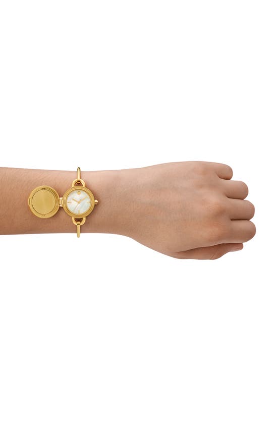 Shop Tory Burch The Mille Bangle Watch Set, 27mm In Gold