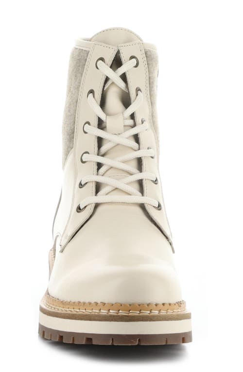 Shop Bos. & Co. Astra Waterproof Boot In Cream/zeno