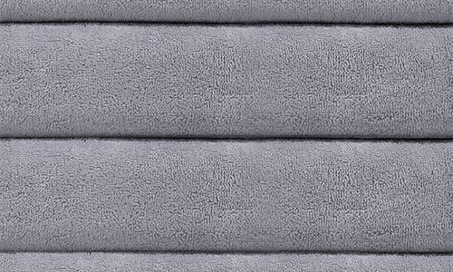 Shop Brooks Brothers Depera Puresoft 4-piece Turkish Cotton Bath Sheet In Silver