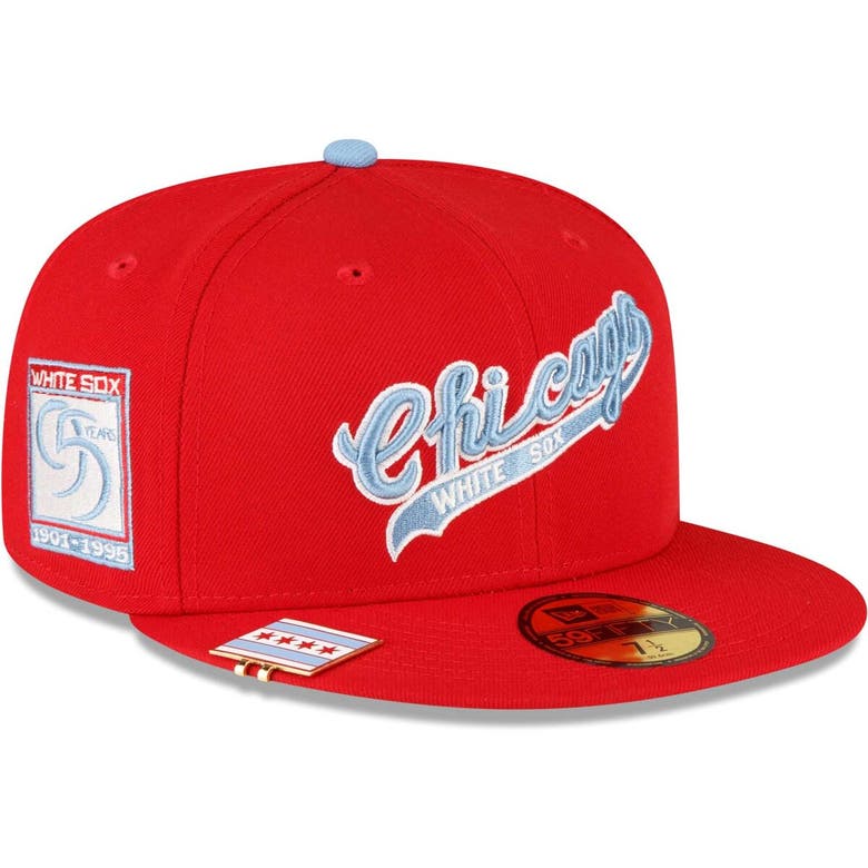 Shop New Era Red Chicago White Sox City Flag 59fifty Fitted Hat
