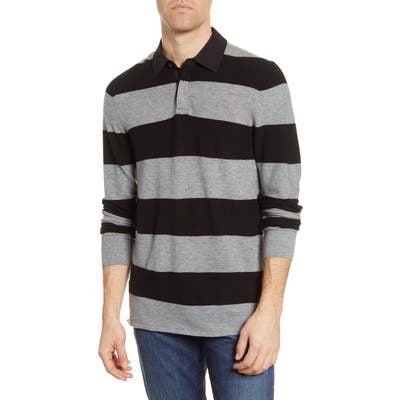 7 For All Mankind Wool Rugby Sweater, Black