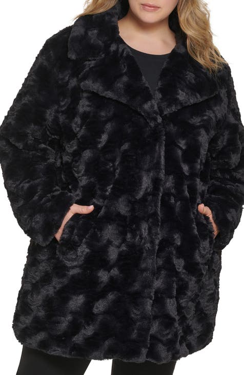 Lauren Ralph Lauren Women's Plus Size Faux-Shearling Moto Jacket - Black - Size 2x