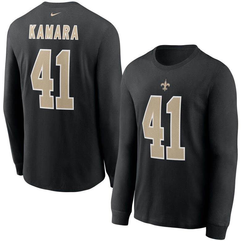 Alvin Kamara New Orleans Saints Nike Name & Number T-Shirt - Black