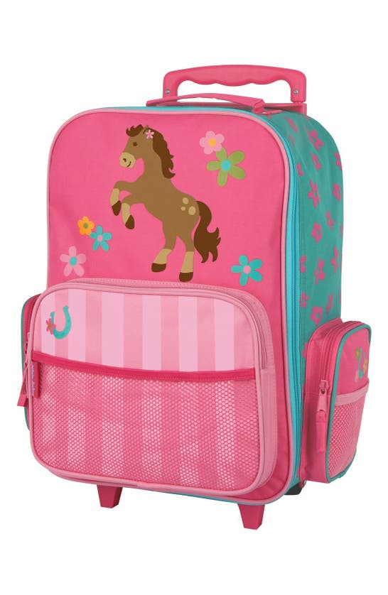 Shop Stephen Joseph 18-inch Rolling Suitcase In Girl Horse