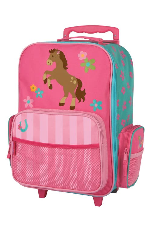 18-Inch Rolling Suitcase in Girl Horse