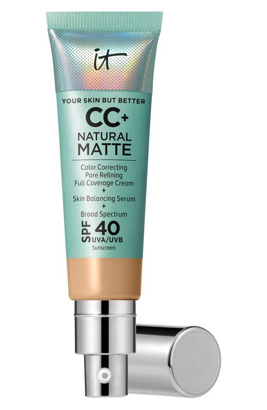 It Cosmetics Cc+ Cream Natural Matte Foundation With Spf 40 Medium Tan 1.08 oz / 32 ml In Medium Tan