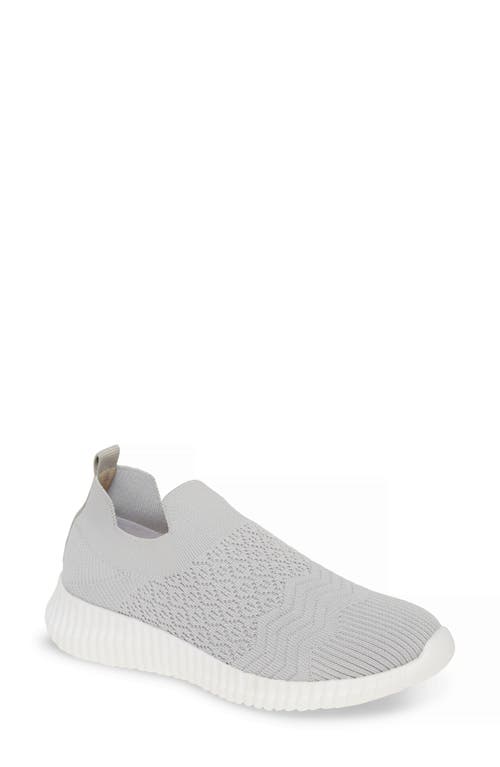 Tiptop Knit Sneaker in Grey Stretch Fabric