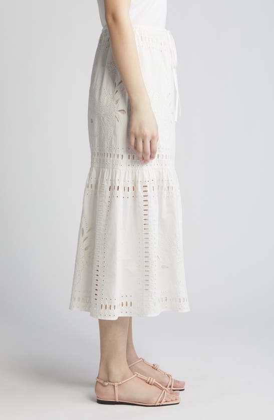 Shop Rails Prina Cotton Eyelet Skirt In White