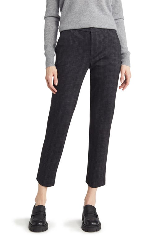 Wit & Wisdom High Waist Ponte Trousers in Charcoal Multi