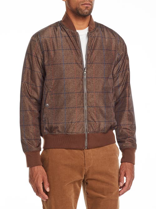 Brooklyn Brigade Men's Slim-fit Marten Reversible Bomber In Brown