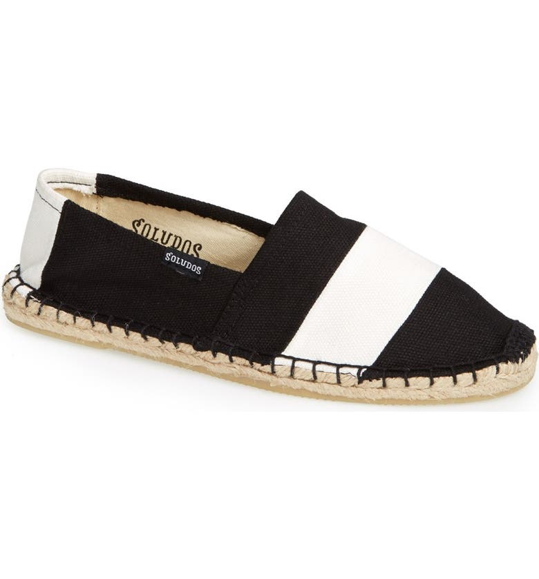 SOLUDOS 'Barca' Stripe Espadrille, Main, color, 001