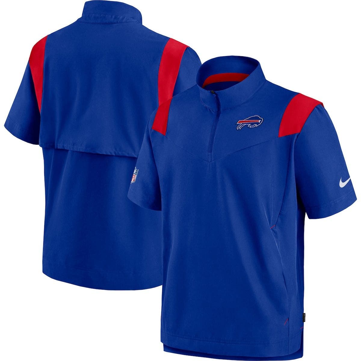 Nike Men S Nike Royal Buffalo Bills Sideline Coaches Short Sleeve