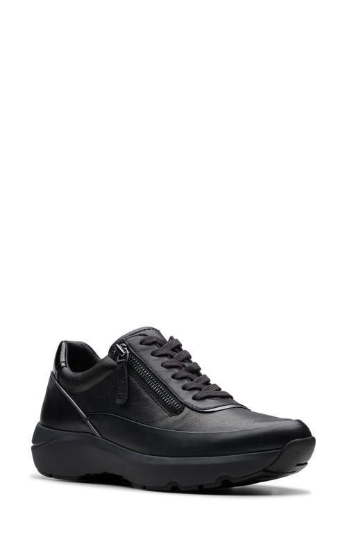 Clarksr Clarks(r) Tivoli Zip Sneaker In Black Combi