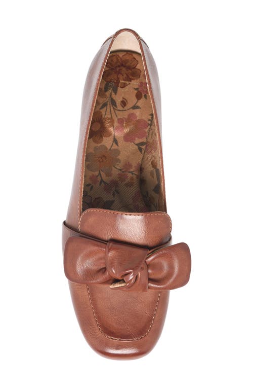 B O C By Børn Paisley Bow Flat In Dark Tan