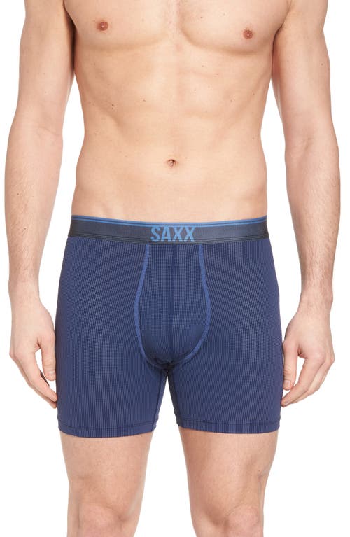 SAXX Quest Quick Dry Mesh Slim Fit Boxer Briefs Midnight Blue at Nordstrom,