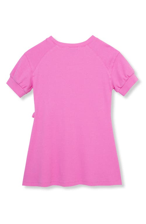 Shop Habitual Kids Kids' Side Tie Rib Dress In Pink