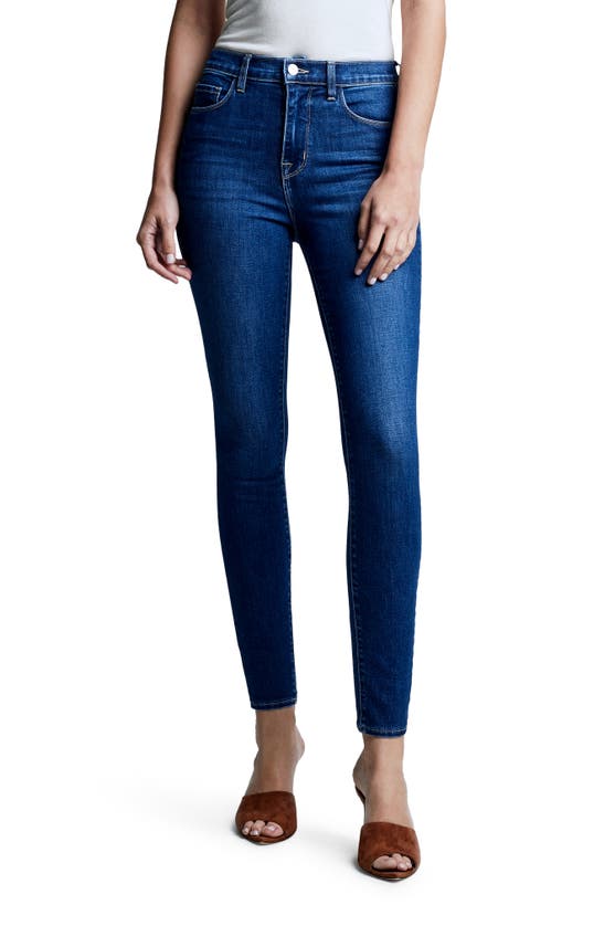 Shop L Agence L'agence Monique High Rise Skinny Jeans In Byers