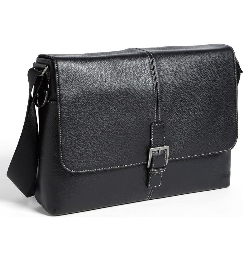 Boconi 'Tyler' Leather Buckle Laptop Messenger Bag | Nordstrom