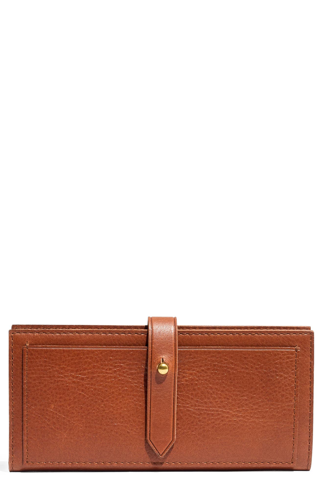 brown leather wallet womens