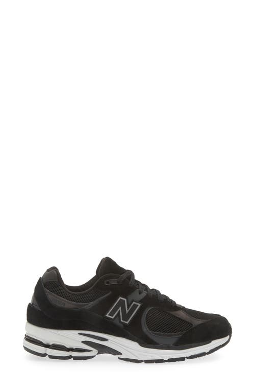 Shop New Balance 2002r Sneaker In Black/gunmetal/white