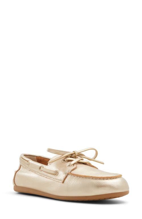 Aldo Sail Boat Shoe In Gold