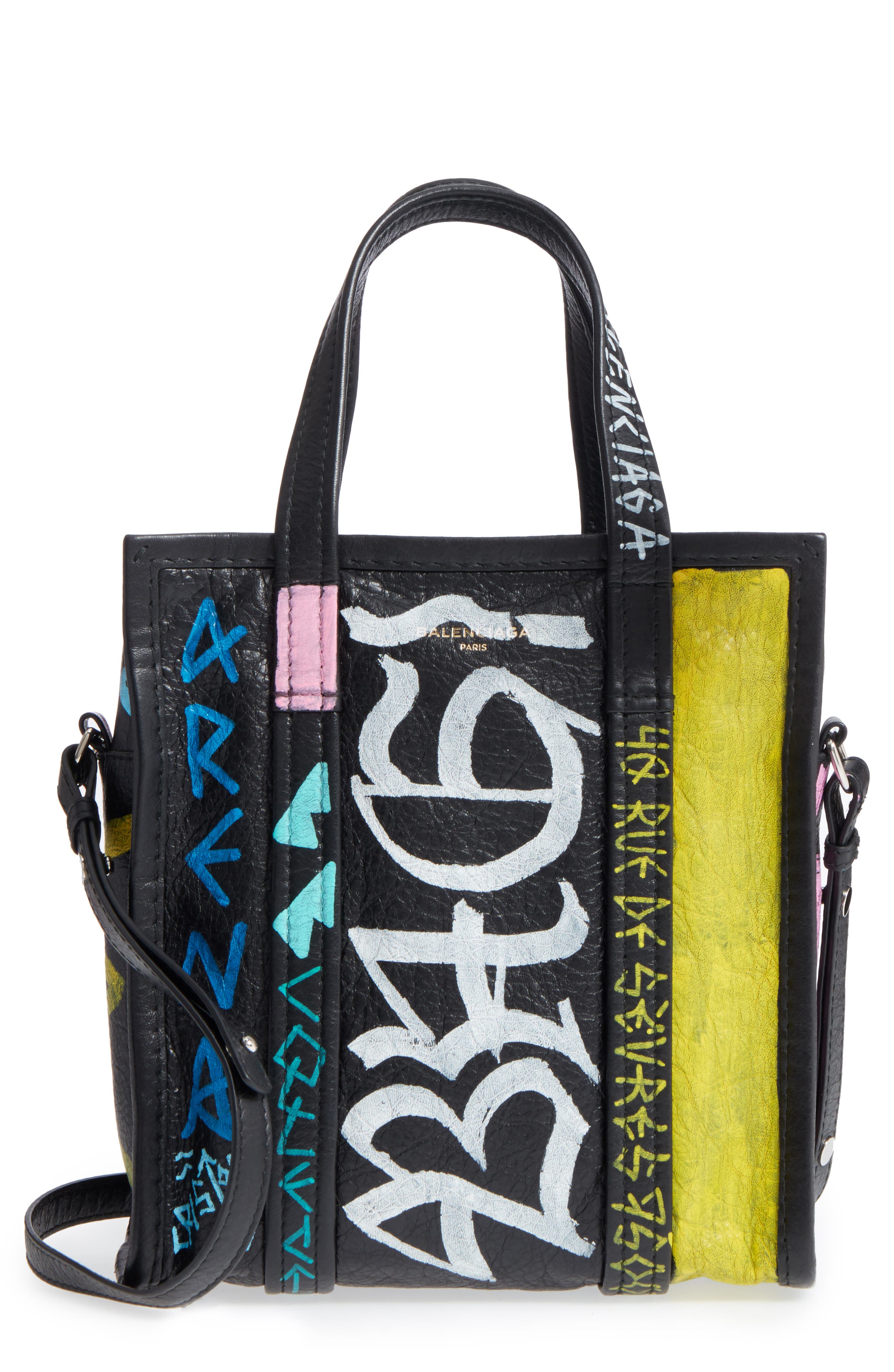 balenciaga graffiti shopper