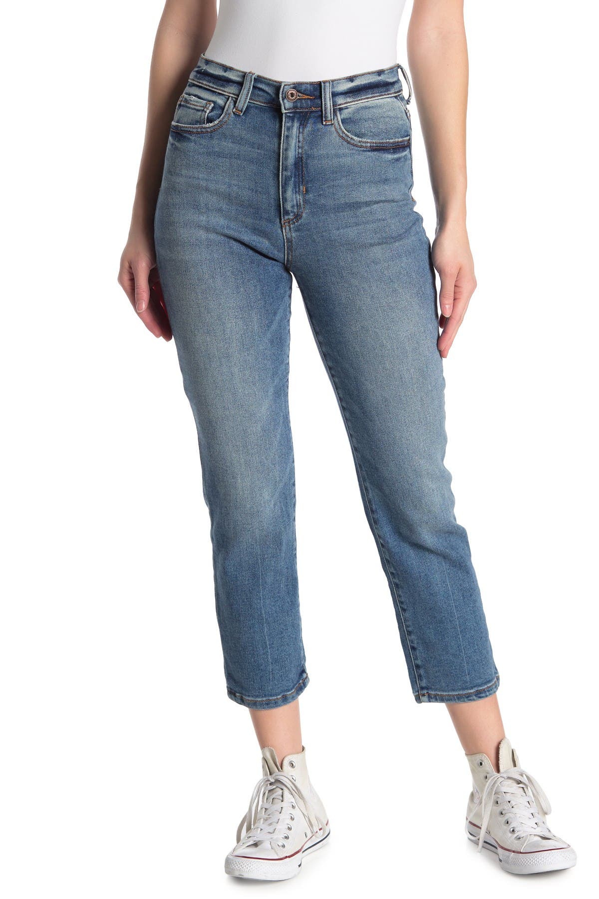 sneak peek high waisted jeans