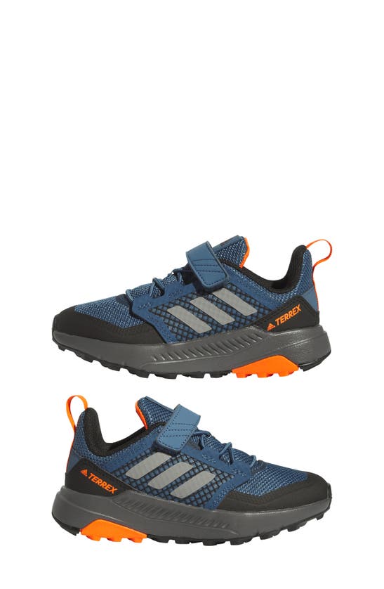 Shop Adidas Originals Kids' Terrex Trailmaker Hiking Shoe In Steel/ Grey/ Orange