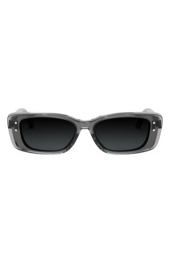 Shop Dior ‘highlight S2i 53mm Rectangular Sunglasses In Grey/ Other / Gradient Smoke