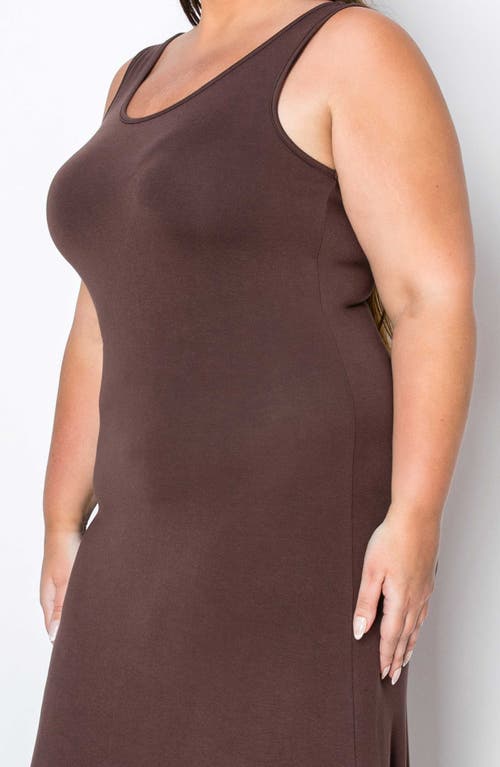 L I V D Everyday Essential Tank Maxi Dress In Brown