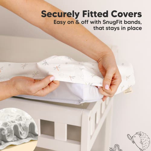 Keababies 2-pack Soothe Changing Pad Covers In Meadow
