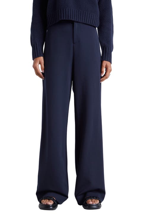 Daily Ritual Women's Mid-Rise Skinny navy blue khaki pants size 8