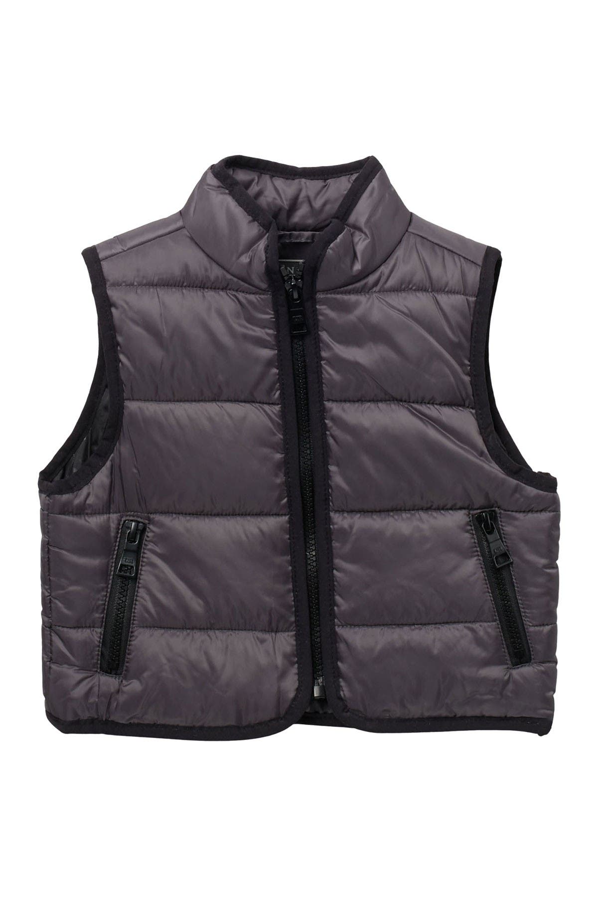 baby boy black puffer vest