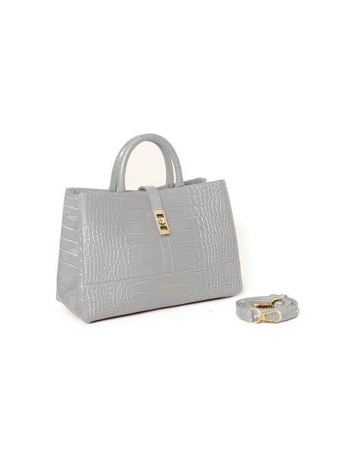 Shop Teddy Blake Lola Croco 10" In Lightgrey