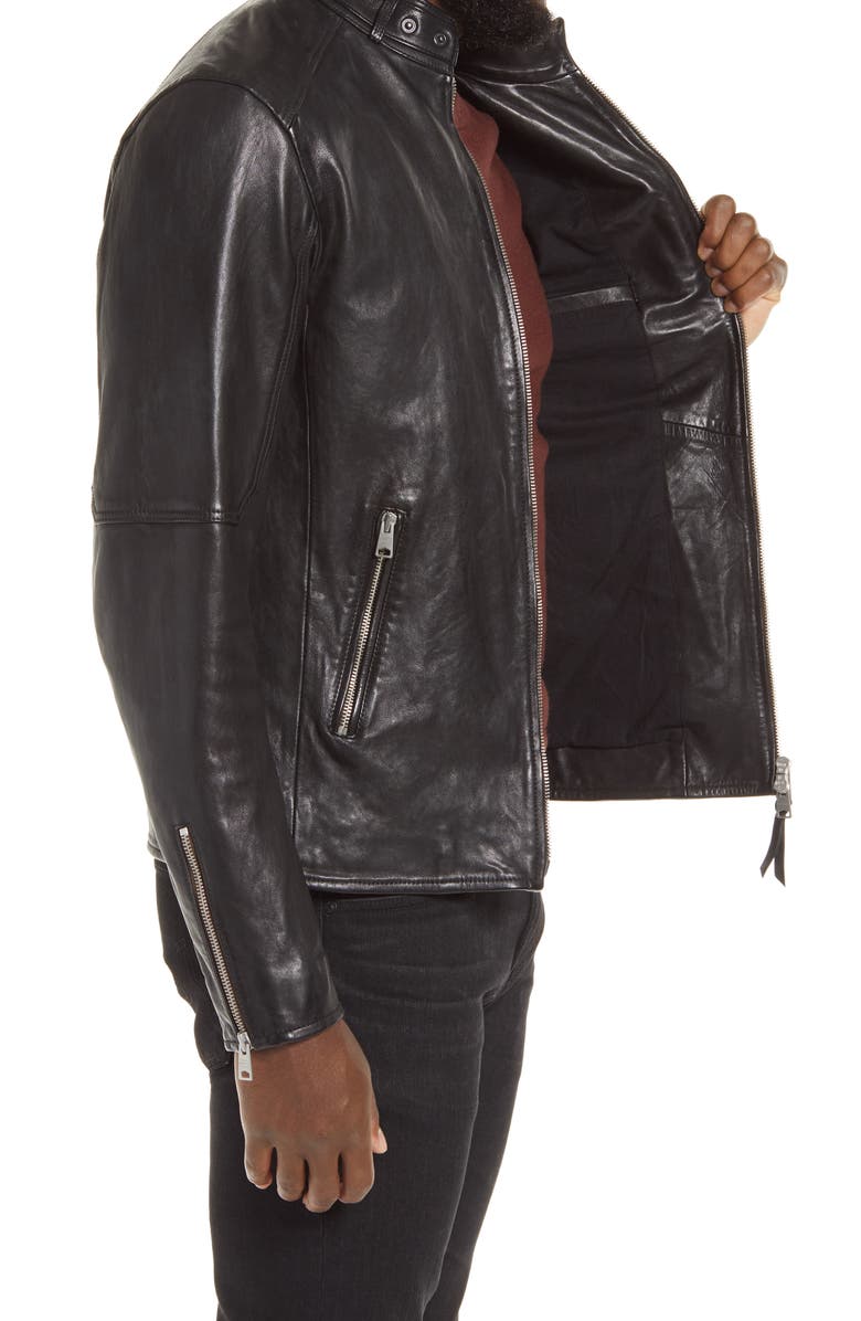 AllSaints 'Cora' Leather Jacket in Black for Men | UK