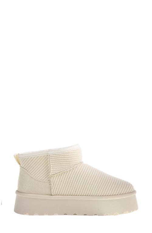 Shop Dirty Laundry Yarroh Corduroy Platform Bootie In Cream