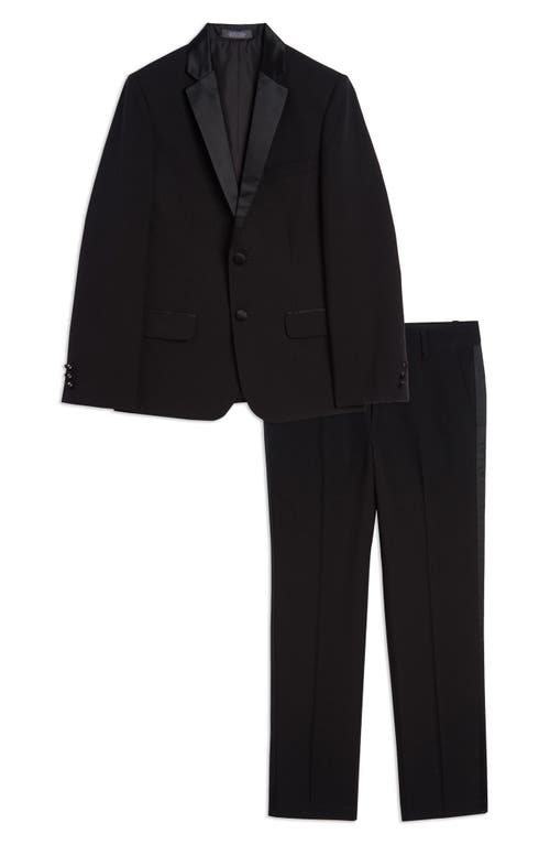 Shop Van Heusen Kids' Tuxedo Two-piece Set In Black