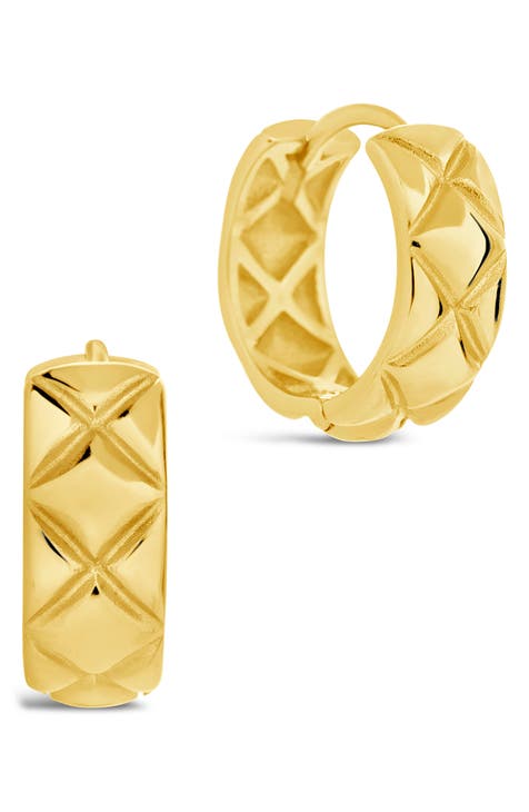 Sterling Forever Quinn Tube Hoop Earrings