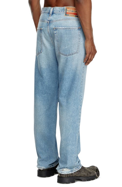 Shop Diesel ® 2010 D-macs Distressed Relaxed Straight Leg Jeans In Denim