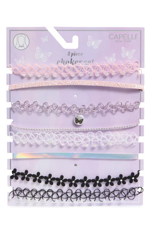 Shop Capelli New York Kids' Assorted 8-pack Chokers In Multi