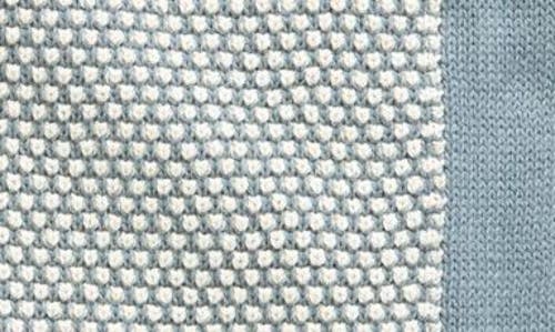 Pink Lemonade Bunny Organic Cotton Baby Blanket & Bear Lovey Set In Blue