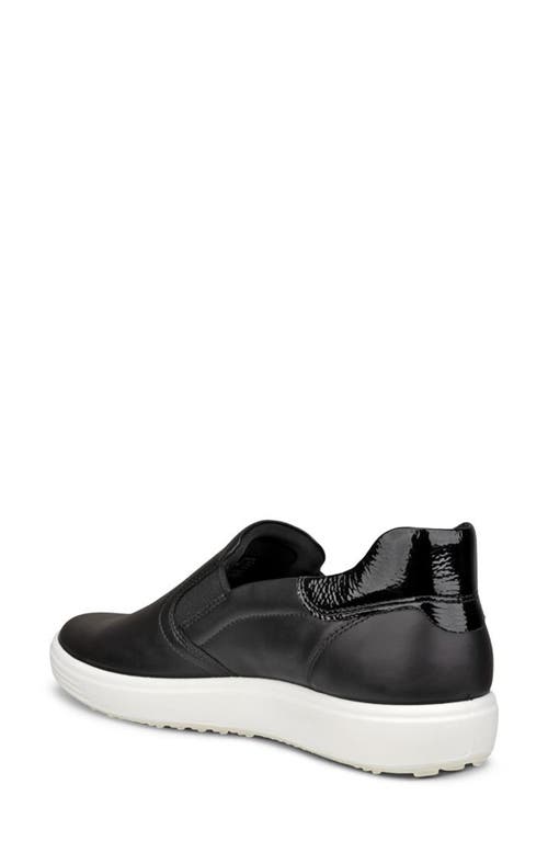 Ecco Women's Soft 7 Easy Slip-on Sneakers In Black